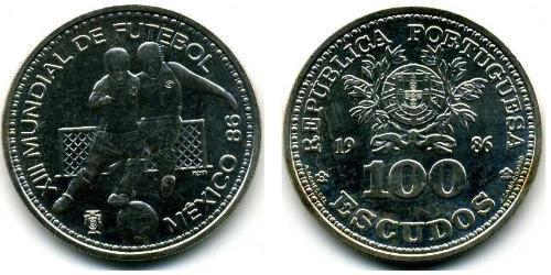 100 Escudo 葡萄牙 銀 