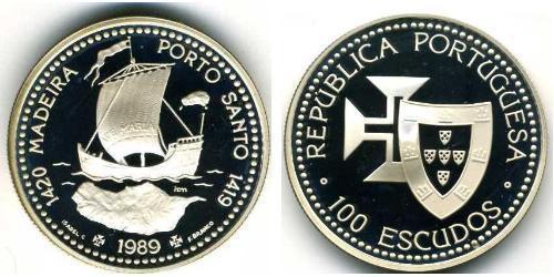 100 Escudo 葡萄牙 銀 