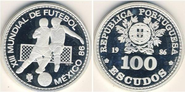 100 Escudo 葡萄牙 銀 