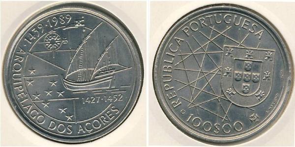 100 Escudo 葡萄牙 銀 