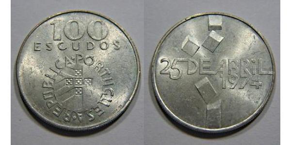 100 Escudo 葡萄牙 銀 