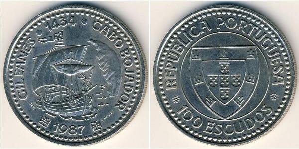 100 Escudo 葡萄牙 銀 