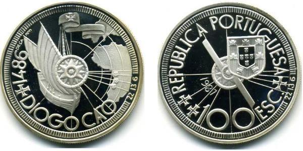100 Escudo 葡萄牙 銀 