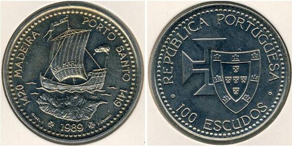 100 Escudo 葡萄牙 銀 