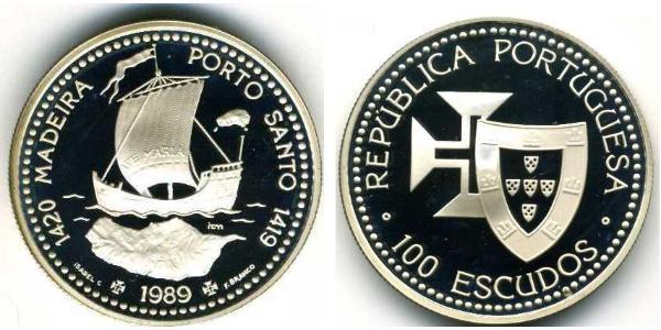 100 Escudo 葡萄牙 銀 