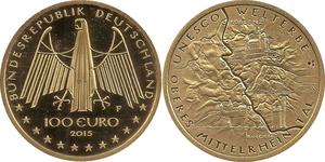 100 Euro Bundesrepublik Deutschland  (1990 - ) Gold 