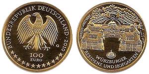 100 Euro Federal Republic of Germany (1990 - ) Gold 