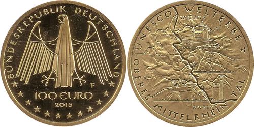 100 Euro Federal Republic of Germany (1990 - ) Gold 