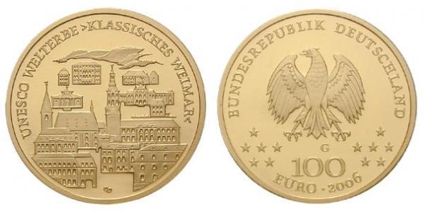 100 Euro Federal Republic of Germany (1990 - ) Gold 