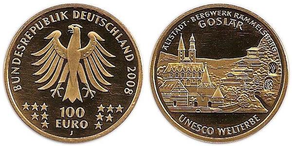 100 Euro Federal Republic of Germany (1990 - ) Gold 