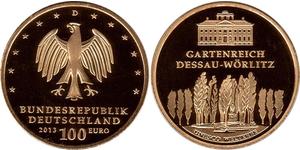 100 Euro Alemania (1990 - ) Oro 