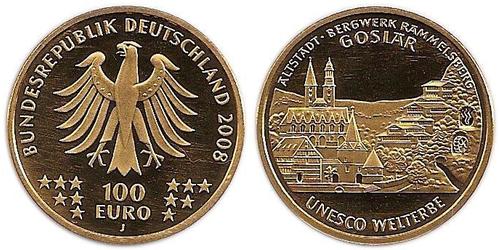 100 Euro Alemania (1990 - ) Oro 