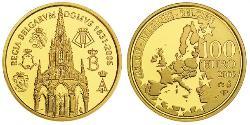 100 Euro Belgio Oro 