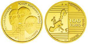100 Euro Bélgica Oro 