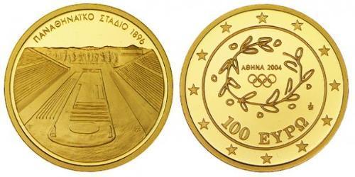 100 Euro Repubblica Ellenica (1974 - ) Oro 