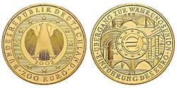 100 Euro Repubblica Federale di Germania (1990 - ) Oro 
