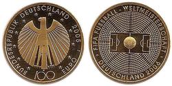 100 Euro Repubblica Federale di Germania (1990 - ) Oro 