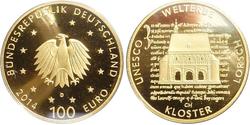 100 Euro Repubblica Federale di Germania (1990 - ) Oro 
