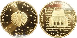 100 Euro Repubblica Federale di Germania (1990 - ) Oro 