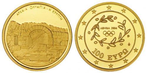 100 Euro Republica Helenica (1974 - ) Oro 