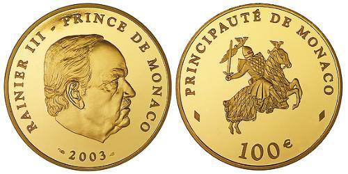 100 Euro Principato di Monaco  