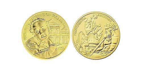 100 Euro 奥地利 金 