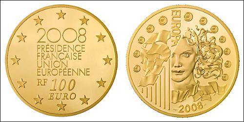 100 Euro 法蘭西第五共和國 金 