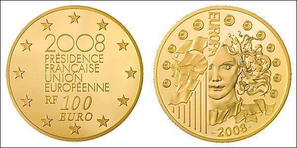 100 Euro 法蘭西第五共和國 金 