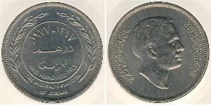 100 Fils Hashemite Kingdom of Jordan (1946 - ) Copper/Nickel 