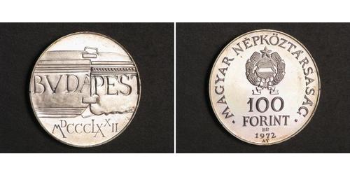 100 Forint République populaire de Hongrie (1949 - 1989) Argent 