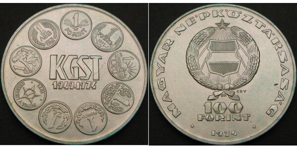 100 Forint Ungheria Argento 