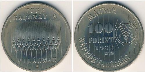 100 Forint Hungary (1989 - ) Copper/Nickel 