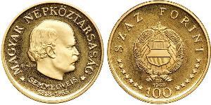 100 Forint République populaire de Hongrie (1949 - 1989) Or Ignace Philippe Semmelweis
