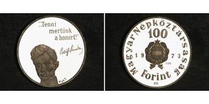 100 Forint Hungría Plata 