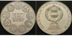 100 Forint Ungarn Silber 