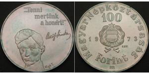 100 Forint Ungarn Silber 