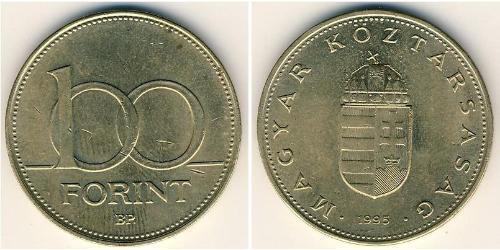 100 Forint 匈牙利 黃銅 