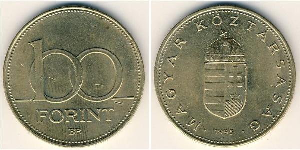 100 Forint 匈牙利 黃銅 