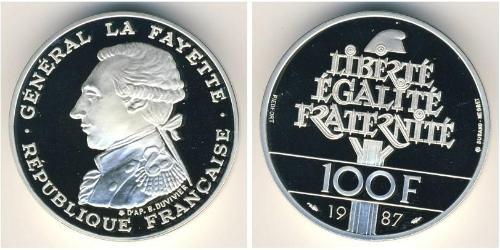 100 Franc Cinquième République (1958 - ) Argent 