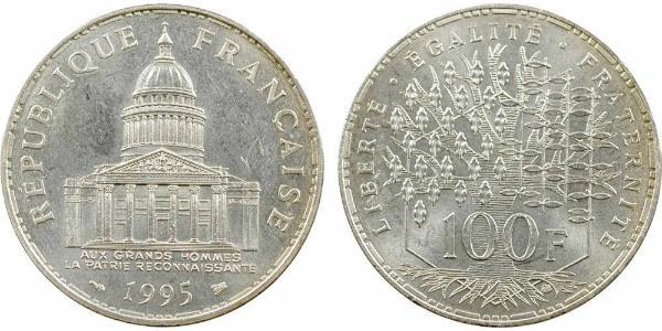 100 Franc Cinquième République (1958 - ) Argent 