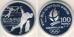 100 Franc France Argent 