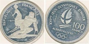 100 Franc Francia Argento 