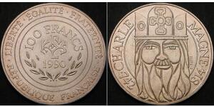 100 Franc Quinta Repubblica francese (1958 - ) Argento 