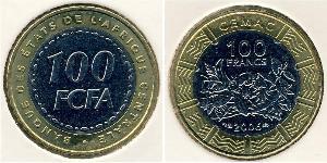 100 Franc Repubblica Centrafricana Bimetal 