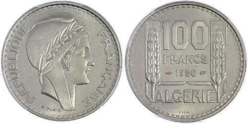 100 Franc Algeria Copper/Nickel 