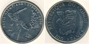 100 Franc Democratic Republic of the Congo Copper/Nickel 