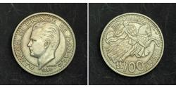 100 Franc Monaco Copper/Nickel Rainier III, Prince of Monaco