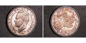 100 Franc Monaco Cuivre/Nickel Rainier III