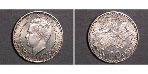 100 Franc Monaco Cuivre/Nickel Rainier III