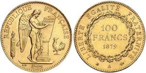 100 Franc Dritte Französische Republik (1870-1940)  Gold 